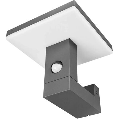 Lucande Olesia Wandleuchte - Modernes Grau Aluminium Außenleuchte mit Sensor Lucande Olesia Wandleuchte - Modernes Grau Aluminium Außenleuchte mit Sensor