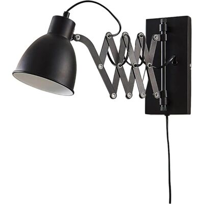 Lindby Merle Wandleuchte - Modernes schwarzes Metall-Wandleuchte Lindby Merle Wandleuchte - Modernes schwarzes Metall-Wandleuchte