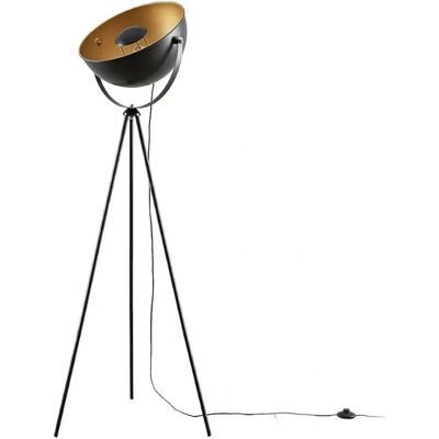 Lampe de sol moderne en tripode noir et or - Décoration intérieure - Publicité Lampe de sol moderne en tripode noir et or - Décoration intérieure - Publicité