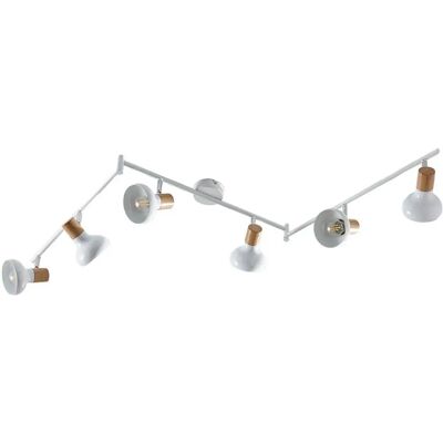 Lindby Luz de Techo Fridolin Moderno - 6 Lámparas, Blanco, Estilo Escandinavo Lindby Luz de Techo Fridolin Moderno - 6 Lámparas, Blanco, Estilo Escandinavo