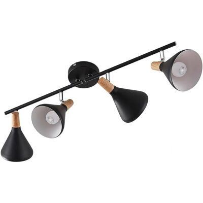 Lindby Arina Czarna Lampa sufitowa - 4 Światła Nowoczesny Design Lindby Arina Czarna Lampa sufitowa - 4 Światła Nowoczesny Design