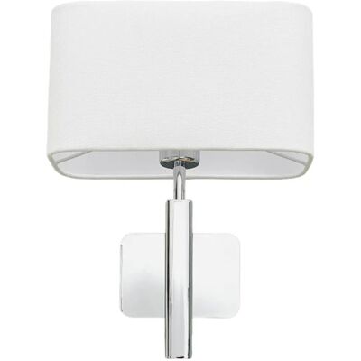 Lucande White Fabric Wall Lamp - Modern E27 Indoor Lighting Lucande White Fabric Wall Lamp - Modern E27 Indoor Lighting