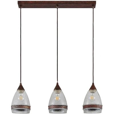 Lindby Rustbraun 3-flammige Pendellampe - Küche, Wohnzimmer, Esszimmer Lindby Rustbraun 3-flammige Pendellampe - Küche, Wohnzimmer, Esszimmer