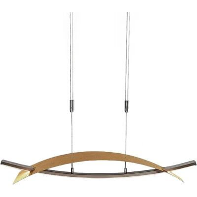 Lampada a sospensione moderna dorata Lucande L90 con altezza regolabile Lampada a sospensione moderna dorata Lucande L90 con altezza regolabile