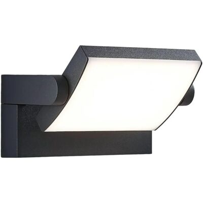 Lampenwelt - LED Væglys Sherin - Moderne Udendørs Aluminium Sort Lampenwelt - LED Væglys Sherin - Moderne Udendørs Aluminium Sort