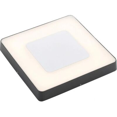 Lucande Sora Outdoor Ceiling Light with Sensor - Grey/White Lucande Sora Outdoor Ceiling Light with Sensor - Grey/White