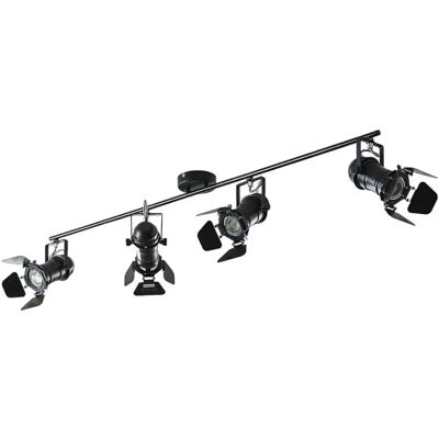Lindby - Metalowa Lampa sufitowa Tilen - 4 Żarówki - Nowoczesny Styl Industrialny Lindby - Metalowa Lampa sufitowa Tilen - 4 Żarówki - Nowoczesny Styl Industrialny