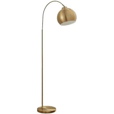Lindby - Złota łukowa lampa stojąca Moisia - Metal, E27, 148cm Lindby - Złota łukowa lampa stojąca Moisia - Metal, E27, 148cm