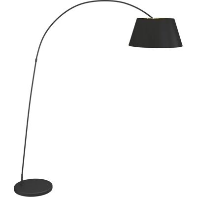 Lindby Esti Czarna i złota lampa podłogowa - Lampa stojąca Lindby Esti Czarna i złota lampa podłogowa - Lampa stojąca