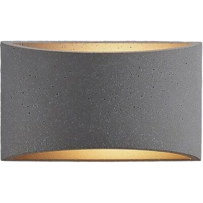 Lindby Edvin Wall Lamp - Modern Concrete Semicircular - G9 Lindby Edvin Wall Lamp - Modern Concrete Semicircular - G9