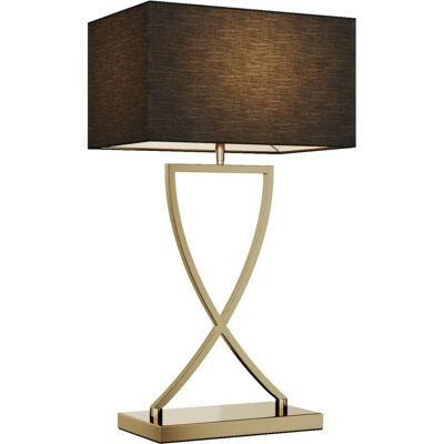 Lucande Evaine Czarna Metalowa Lampka Stołowa - Nowoczesny Design Lucande Evaine Czarna Metalowa Lampka Stołowa - Nowoczesny Design