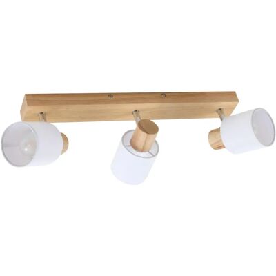 Lindby Wanessa Lampada a Soffitto in Legno - 3 Luci - E14 - Design Moderno Lindby Wanessa Lampada a Soffitto in Legno - 3 Luci - E14 - Design Moderno