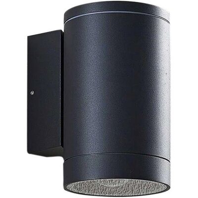 Lucande - Exterior Wall Lamp 'Thomke' Aluminum Gray Modern IP65 Lucande - Exterior Wall Lamp 'Thomke' Aluminum Gray Modern IP65