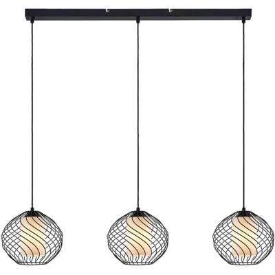 Lindby - Cedrice Pendelleuchte - Schwarz, 3 Lampen, Metall Lindby - Cedrice Pendelleuchte - Schwarz, 3 Lampen, Metall
