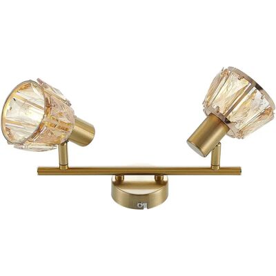 Lindby Kosta Złota Lampa Sufitowa - 2 Światła, E14 - Nowoczesny Metalowy Design Lindby Kosta Złota Lampa Sufitowa - 2 Światła, E14 - Nowoczesny Metalowy Design