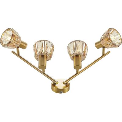 Lindby Kosta Modern Gold Ceiling Lamp with 4 E14 Lindby Kosta Modern Gold Ceiling Lamp with 4 E14