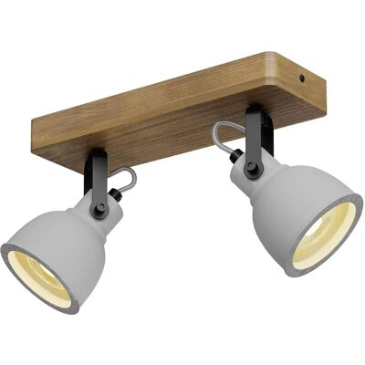 Lindby Mitis brązowa lampka sufitowa 2 światła Lindby Mitis brązowa lampka sufitowa 2 światła