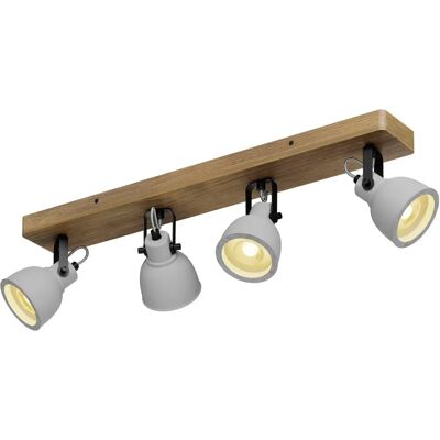 Lindby Mitis Lampada sufitowa z drewna sosnowego - 4 światła Lindby Mitis Lampada sufitowa z drewna sosnowego - 4 światła