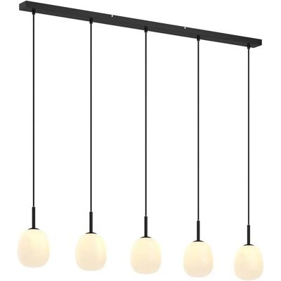 Lindby Moderne Glas Pendellampe 5 Lichter Lindby Moderne Glas Pendellampe 5 Lichter