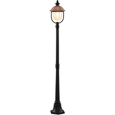 Farola exterior Lindby Cuproníquel - Vintage, E27, IP44 Farola exterior Lindby Cuproníquel - Vintage, E27, IP44