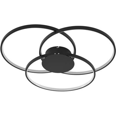 Lindby Riley Deckenleuchte - Modernes Schwarz Aluminium LED-Licht Lindby Riley Deckenleuchte - Modernes Schwarz Aluminium LED-Licht