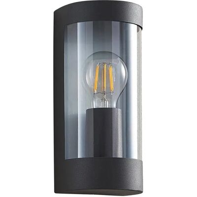 Luce da Parete Esterno Junias - Semisferica E27 Grigio Scuro Luce da Parete Esterno Junias - Semisferica E27 Grigio Scuro
