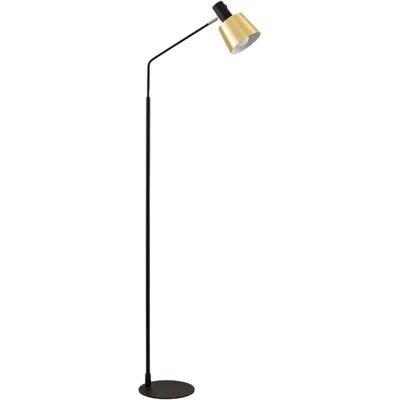 Lindby Vlada Floor Lamp - Gold, Black, E27, 144cm Lindby Vlada Floor Lamp - Gold, Black, E27, 144cm