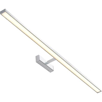 Lindby Jukka LED Wall Lamp - Modern Silver Bathroom Mirror Light Lindby Jukka LED Wall Lamp - Modern Silver Bathroom Mirror Light