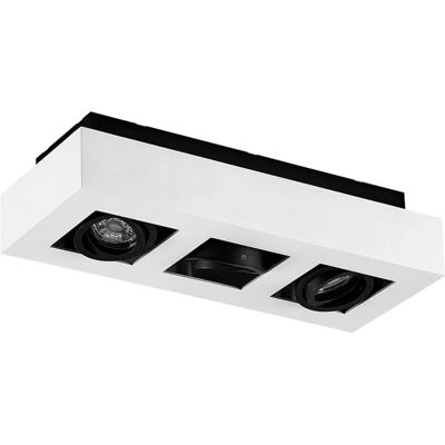 Arcchio Biała nowoczesna lampa sufitowa z 3 GU10 Arcchio Biała nowoczesna lampa sufitowa z 3 GU10