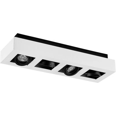 Lámpara de techo 'Vince' Arcchio Blanco Aluminio 47x14cm Lámpara de techo 'Vince' Arcchio Blanco Aluminio 47x14cm