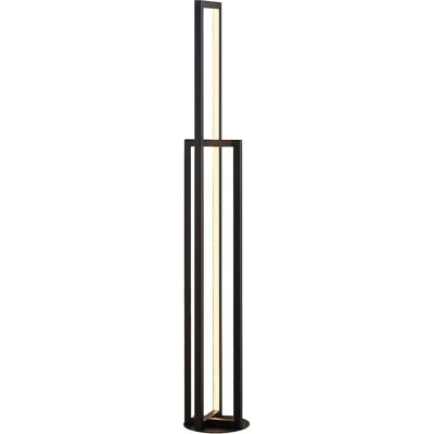 Lampada da terra Hylda Lucande - Moderna 2 Lampadine Alluminio Nero Lampada da terra Hylda Lucande - Moderna 2 Lampadine Alluminio Nero