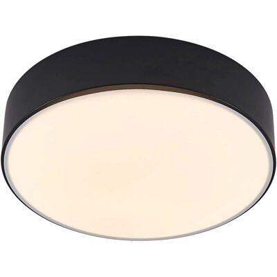 Lindby Simera Plafonnier - Noir Moderne 30cm - Lampe de Plafond Lindby Simera Plafonnier - Noir Moderne 30cm - Lampe de Plafond