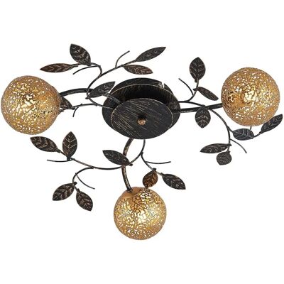 Lampada a soffitto dorata 'Evory' - 3 luci, G9 - Soggiorno & Sala da pranzo Lampada a soffitto dorata 'Evory' - 3 luci, G9 - Soggiorno & Sala da pranzo