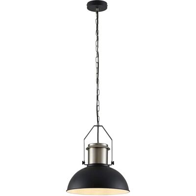 Lindby Czarny/Nikiel lampa wisząca - Nowoczesny styl industrialny Lindby Czarny/Nikiel lampa wisząca - Nowoczesny styl industrialny