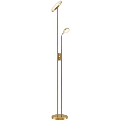 Lindby Seppa Złota Lampa Podłogowa - Nowoczesna, 2 Żarówki Lindby Seppa Złota Lampa Podłogowa - Nowoczesna, 2 Żarówki