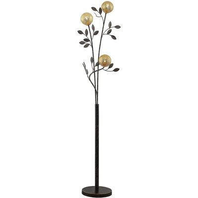 Lucande - Evory Floor Lamp - Black - 3 Lights - Suitable for Living & Dining Lucande - Evory Floor Lamp - Black - 3 Lights - Suitable for Living & Dining
