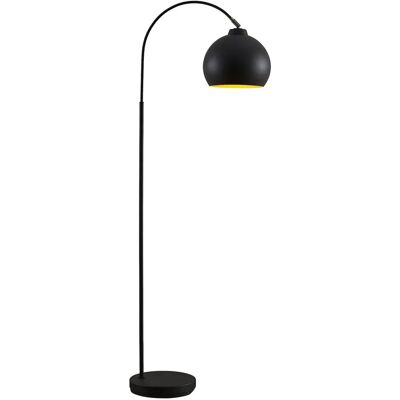 Lindby Minali Lampa Podłogowa - Nowoczesny Czarny Metalowy Łuk do Salonu i Jadalni Lindby Minali Lampa Podłogowa - Nowoczesny Czarny Metalowy Łuk do Salonu i Jadalni