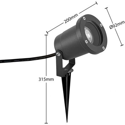 Projecteur extérieur Lindby Nielas - IP54 Projecteur extérieur Lindby Nielas - IP54