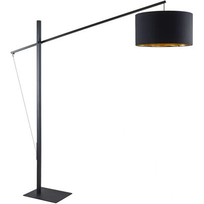 Nowoczesna lampa stojąca Arcchio Mossa - Czarna, Regulowana, E27 Nowoczesna lampa stojąca Arcchio Mossa - Czarna, Regulowana, E27