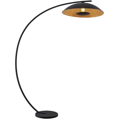 Lindby Emilienne Lampka stojąca - Nowoczesna czarna metalowa lampa w kształcie łuku do salonu i jadalni Lindby Emilienne Lampka stojąca - Nowoczesna czarna metalowa lampa w kształcie łuku do salonu i jadalni