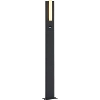 Lucande - Lampada da esterno Virgalia - Alluminio nero moderna con sensore 100cm Lucande - Lampada da esterno Virgalia - Alluminio nero moderna con sensore 100cm