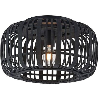 Lindby Canyana Brązowa Rattanowa Lampa sufitowa Lindby Canyana Brązowa Rattanowa Lampa sufitowa