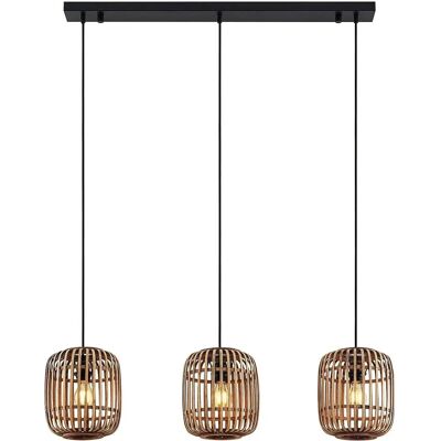 Lindby Canyana braune Pendellampe - 3 Lichter Lindby Canyana braune Pendellampe - 3 Lichter