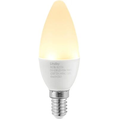 Lindby Lampadina LED Candela E14 4,5W 3000K Opale Lindby Lampadina LED Candela E14 4,5W 3000K Opale