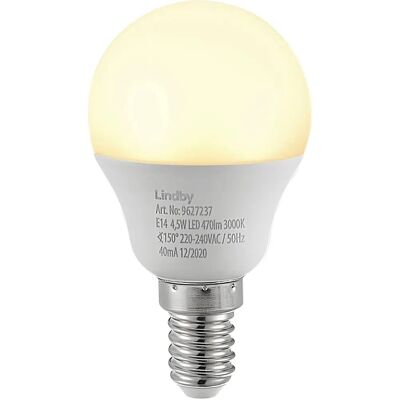 Lindby Lampadina Goccia LED - E14 G45 4,5W 3000K Opale - Lampadina LED Lindby Lampadina Goccia LED - E14 G45 4,5W 3000K Opale - Lampadina LED