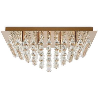 Lindby Rimedia Gold Deckenleuchte - 55cm - Kristall & Metall Lindby Rimedia Gold Deckenleuchte - 55cm - Kristall & Metall