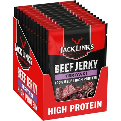 Jack Link's Beef Jerky - 40g Teriyaki - Snack Proteico Jack Link's Beef Jerky - 40g Teriyaki - Snack Proteico