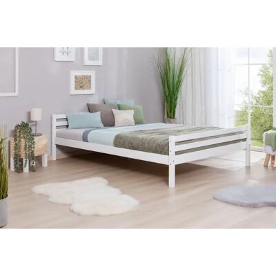 TICAA Jugendbett - 140x200cm Weiß Kiefer - Kinderbett TICAA Jugendbett - 140x200cm Weiß Kiefer - Kinderbett