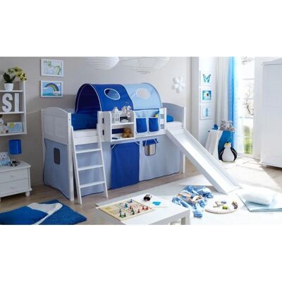 TICAA Ekki Hochbett - Mit Vorhang, Tunnel & Tasche TICAA Ekki Hochbett - Mit Vorhang, Tunnel & Tasche