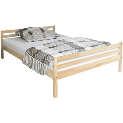 MID.YOU Massives Kiefernholz Bett - 140x200 - Bett MID.YOU Massives Kiefernholz Bett - 140x200 - Bett